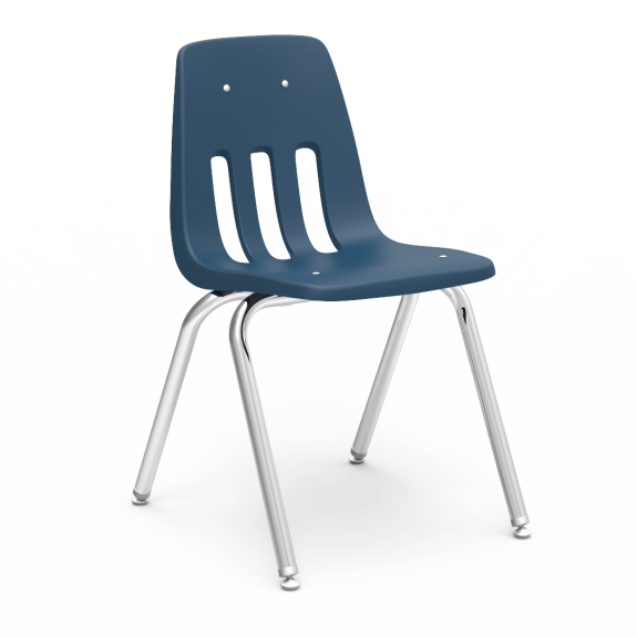 9000 Series Stacking Chair A sturdy and comfortable 9000 series stacking chair with a one-piece molded polyethylene shell and tubular steel frame.