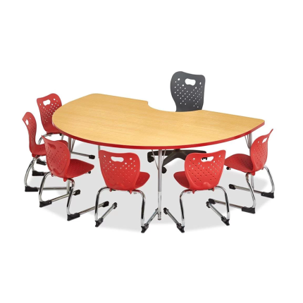 Kidney Activity Table - A durable and versatile learning surface with adjustable height and premium powder coat finish