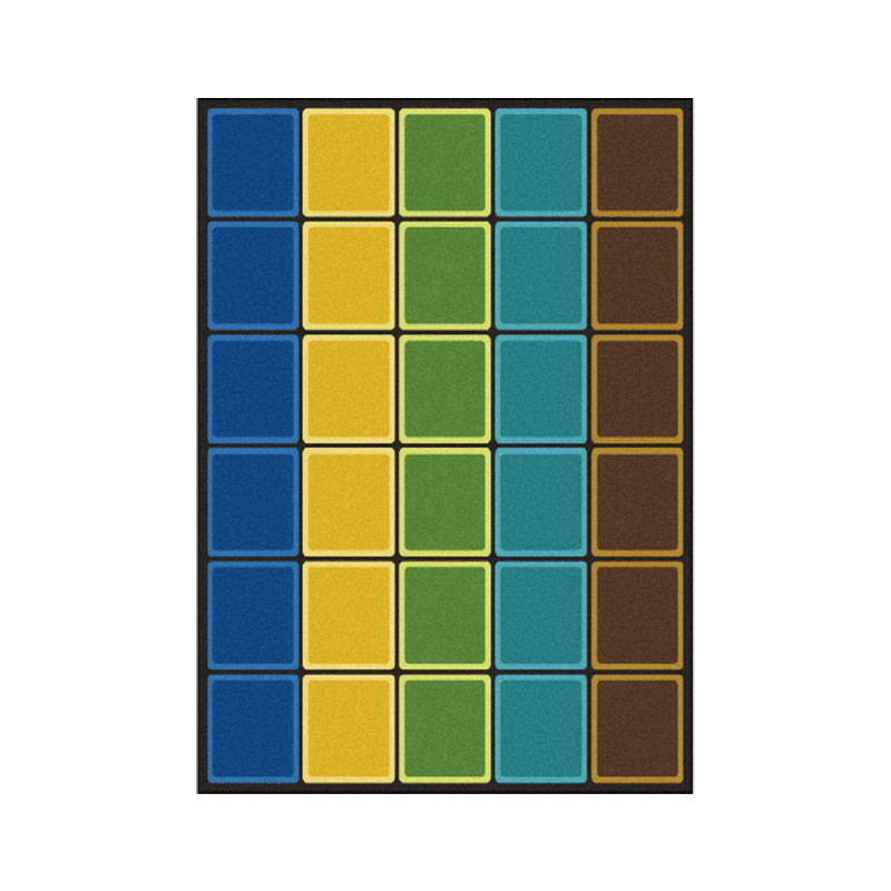 Blocks Abound Rug Blocks Abound Rug featuring vibrant colors and block patterns, ideal for classroom settings promoting creativity and learning.