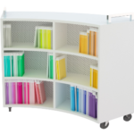 library and learning commons, library furniture, library shelving