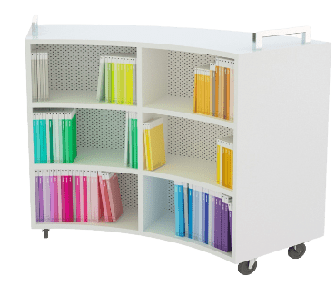 library and learning commons, library furniture, library shelving