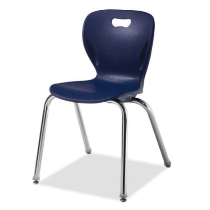 Banff Explorer 4-Leg Chair - Rugged polypropylene seat shell, steel frame, and premium powder coat finish for durability and style in any learning environment