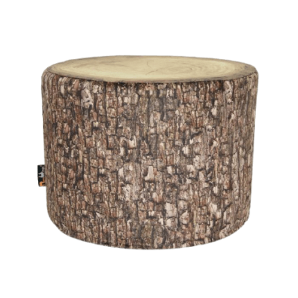 Mini Tree Trunk Stool - rustic seating or decorative accent, perfect for plays, reading circles, or nature discussions.