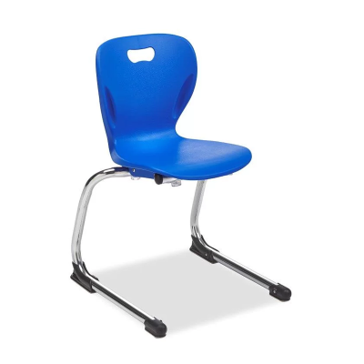 Banff Explorer Cantilever Chair featuring a rugged polypropylene seat shell and chrome frame, ideal for modern classroom environments.