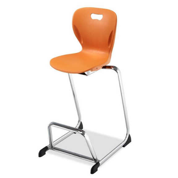 Explorer Cafe Cantilever Chair Explorer Cafe Cantilever Chair - 30" in chrome finish with polypropylene seat shell.