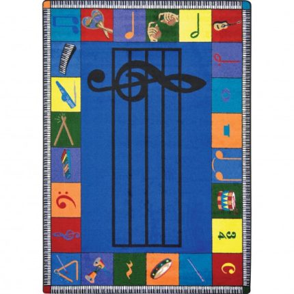 Get groovy with the Note Worth Rug! Spread music love in classrooms with this versatile, colorful, and educational rug. Peace, love, and harmony