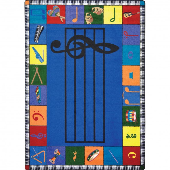 Get groovy with the Note Worth Rug! Spread music love in classrooms with this versatile, colorful, and educational rug. Peace, love, and harmony