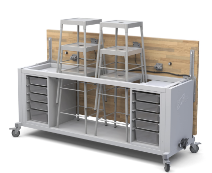 makerspace furniture, rover table, classroom furniture
