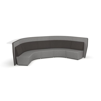 Motion Expo - A sleek, two-tiered seating arrangement ideal for workplace presentations and collaborative gatherings.
