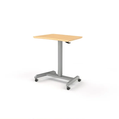 Image of Quick Adjust Sit-Stand Desk: A modern desk with adjustable height mechanism for seamless transitions between sitting and standing positions.