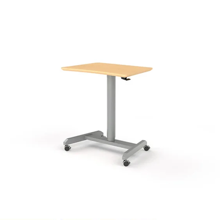 Image of Quick Adjust Sit-Stand Desk: A modern desk with adjustable height mechanism for seamless transitions between sitting and standing positions.