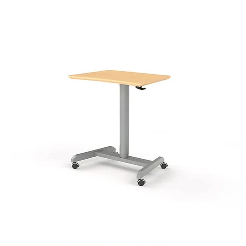 Rectangle Quick Adjust sit-stand desk Image of Quick Adjust Sit-Stand Desk: A modern desk with adjustable height mechanism for seamless transitions between sitting and standing positions.